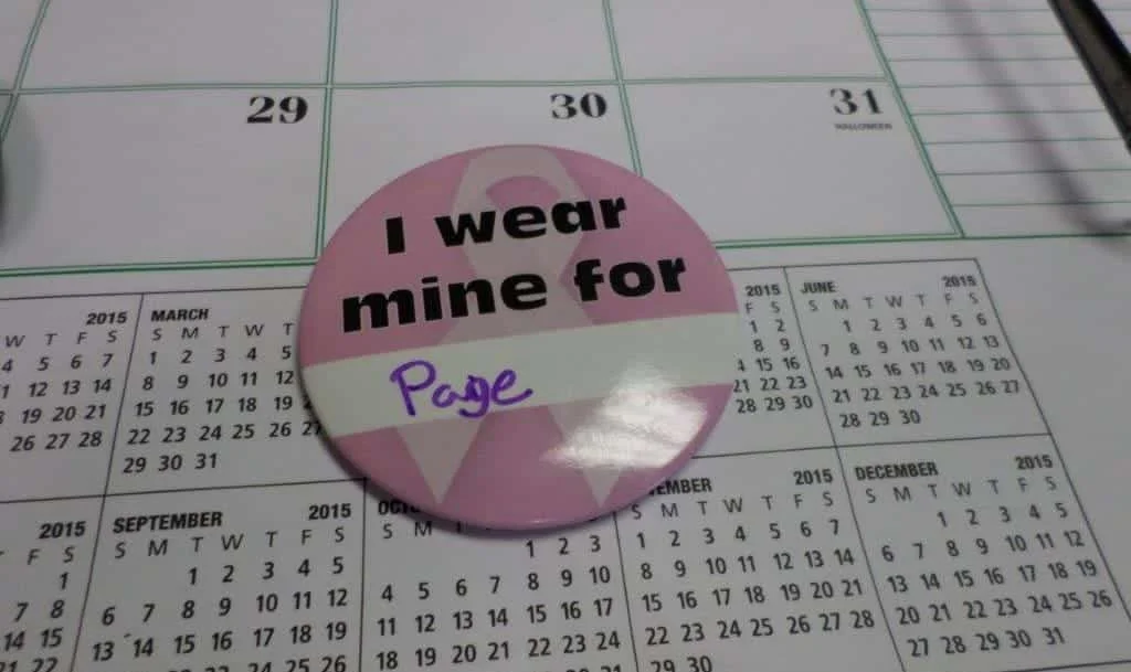 Pink-Ribbon on Calendar