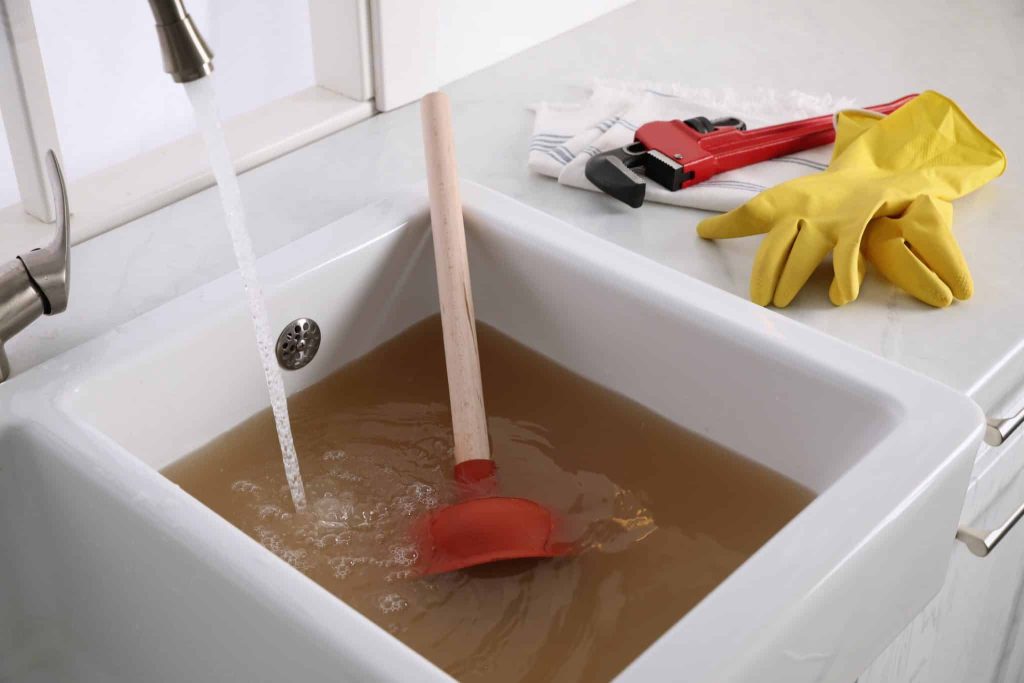 Emergency Plumbing Clogged Drain.
