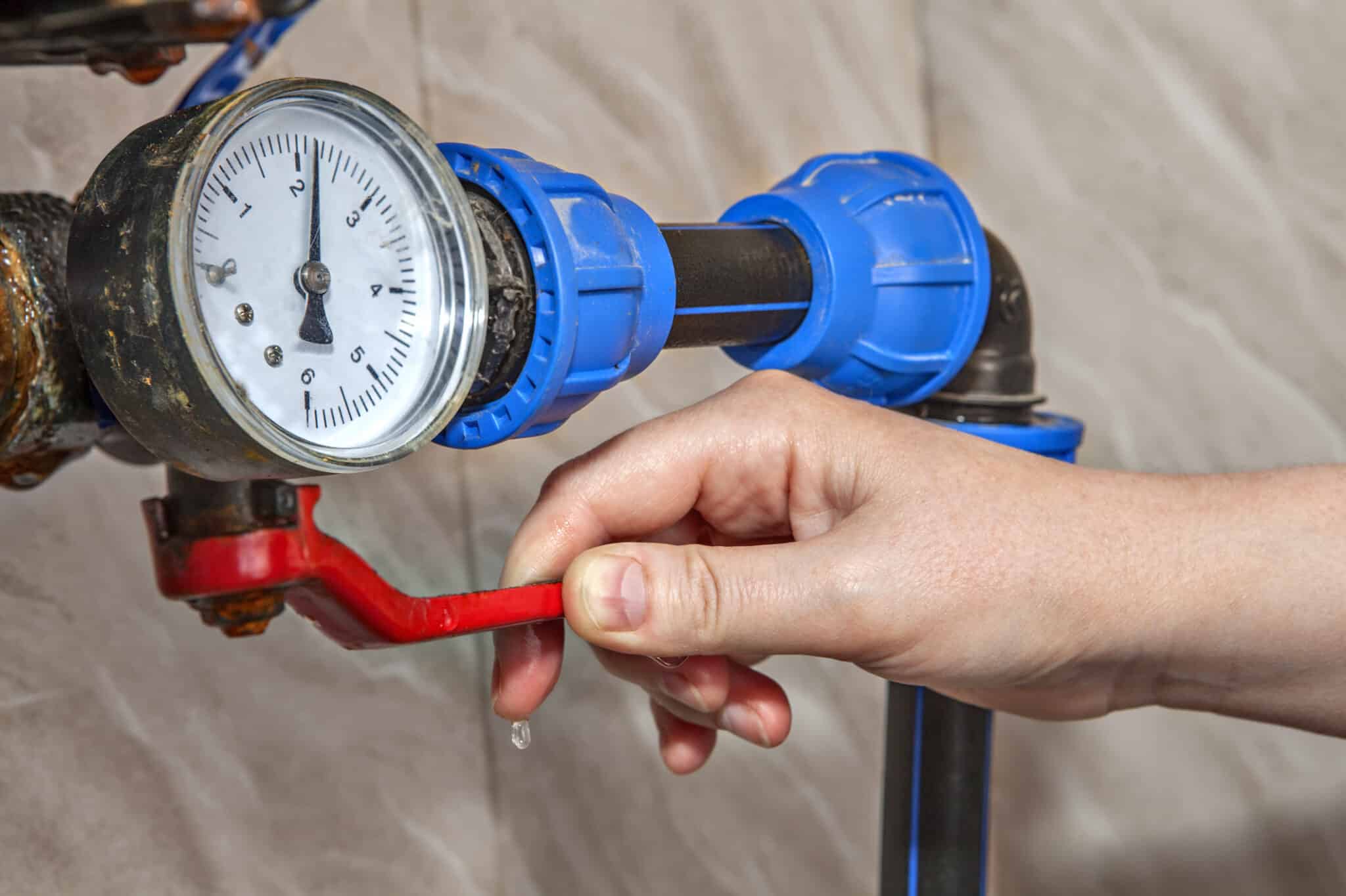 Water Pressure Suddenly Drops.
