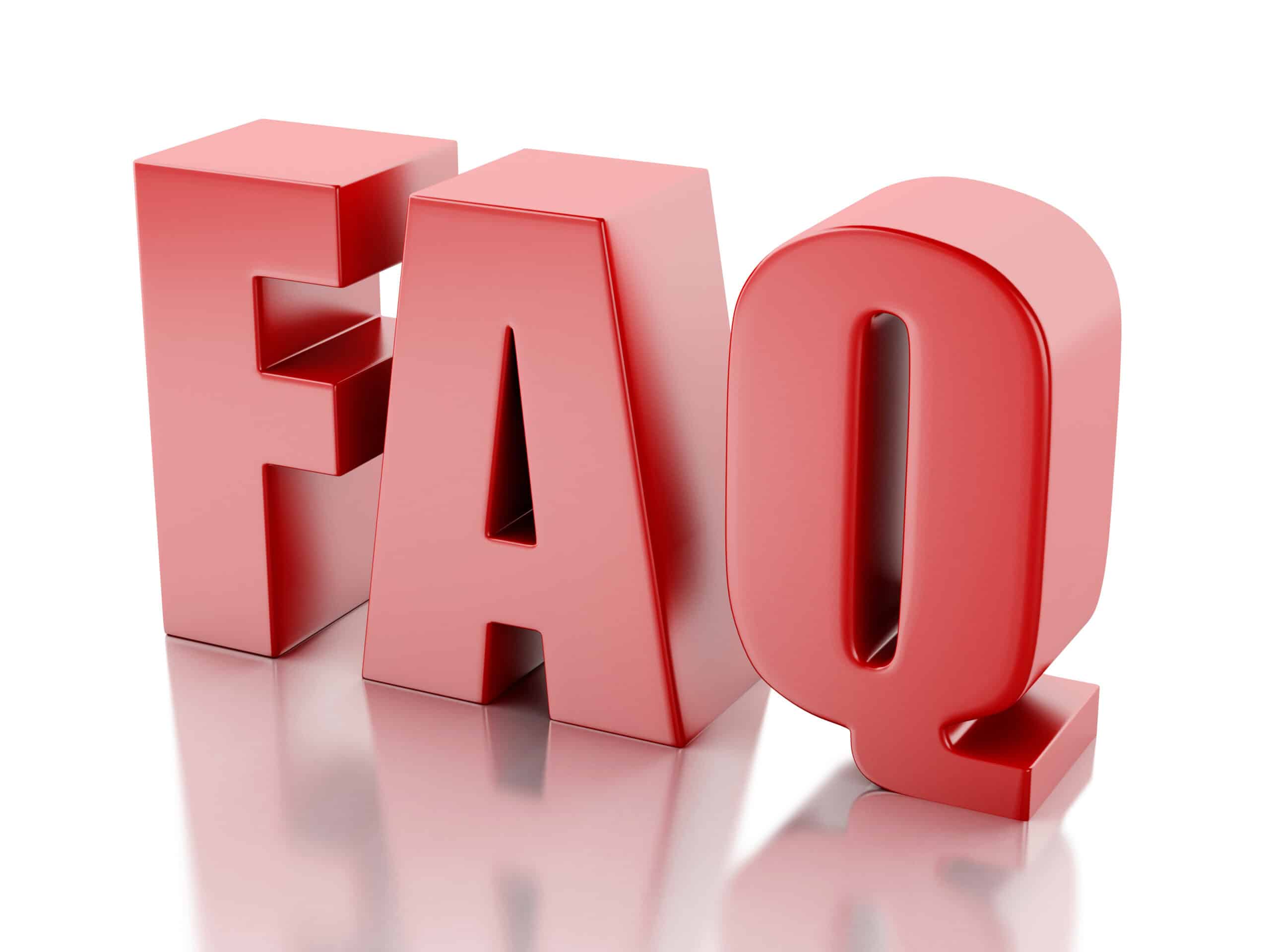 Frequently Asked Questions. FAQ concept, Water Hammer Arrestor.