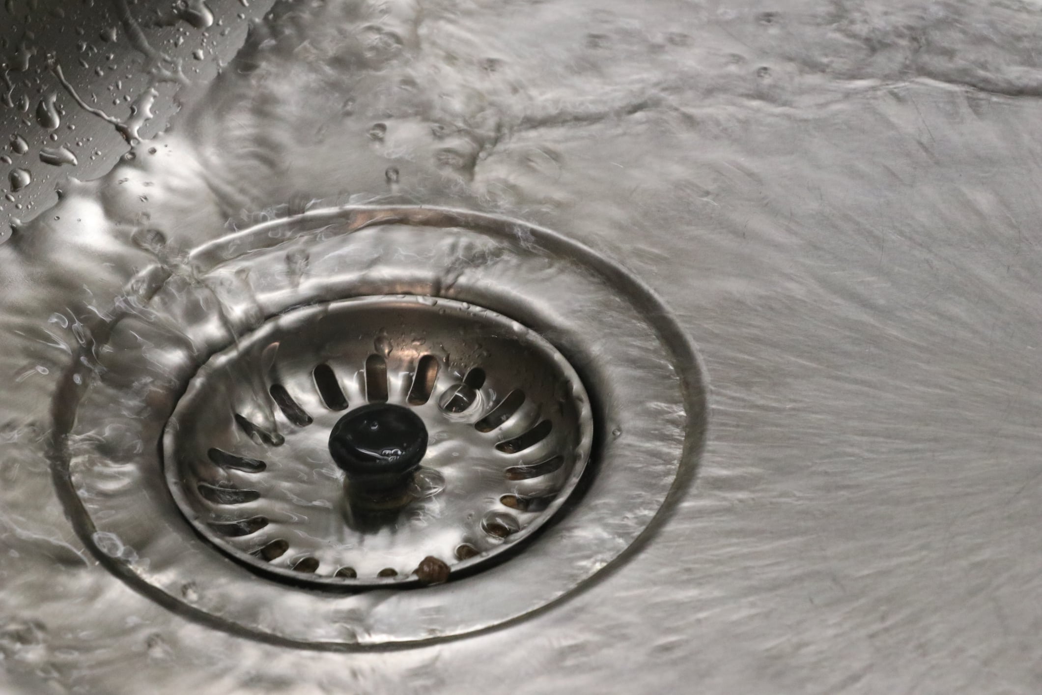 Slow water drain, Grease trap cleaning.