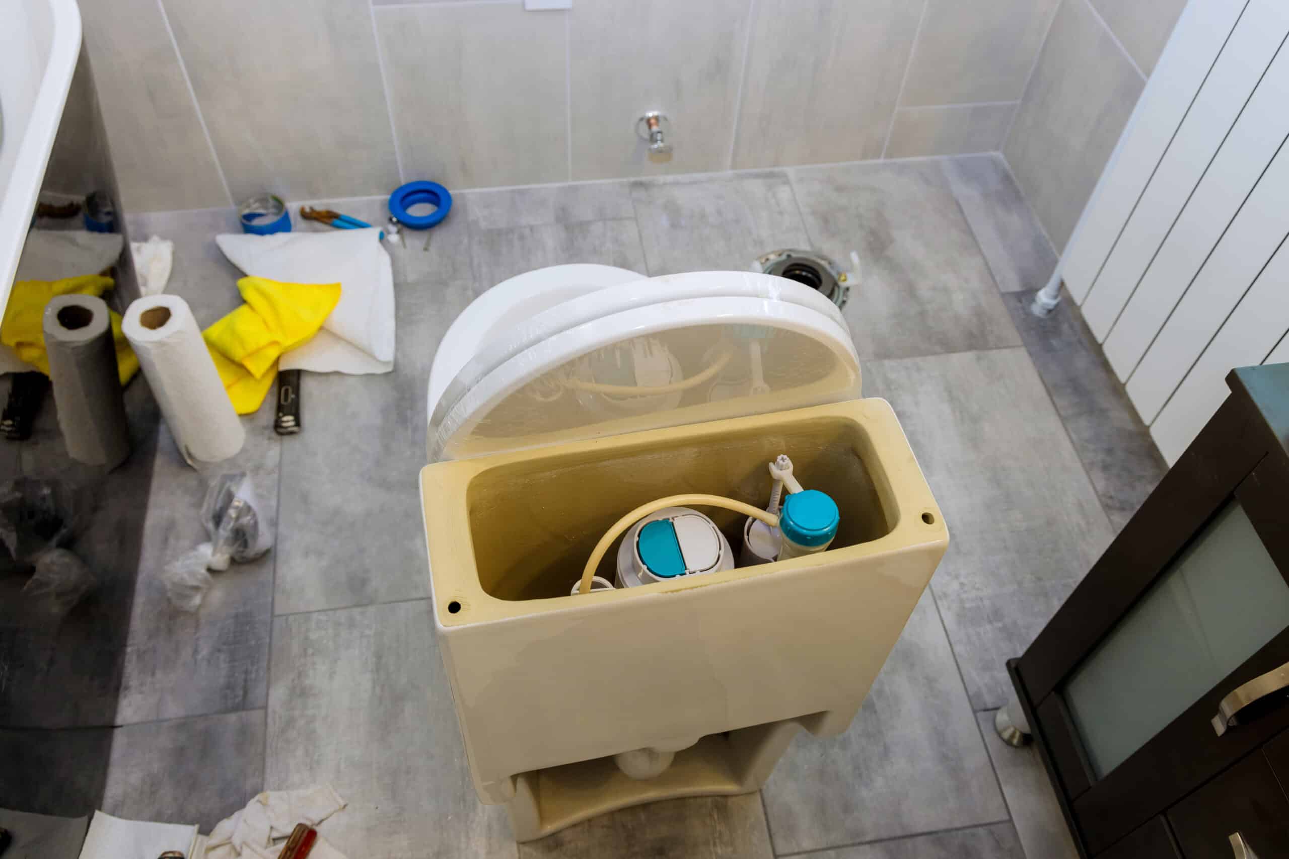 Toilet flange repair to stop persistent leaks.