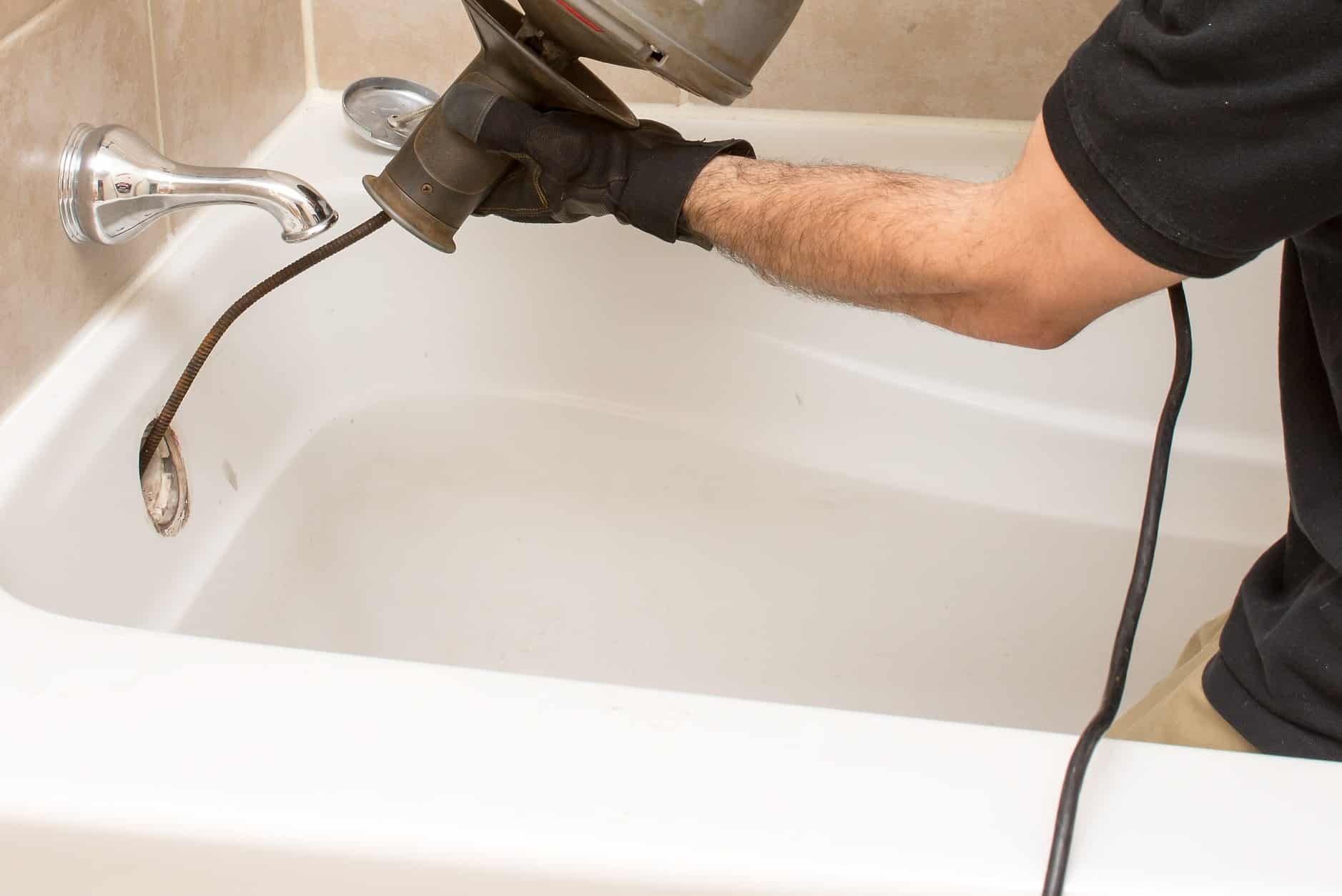 Bathtub drain stopper fixes slow or stuck tubs.