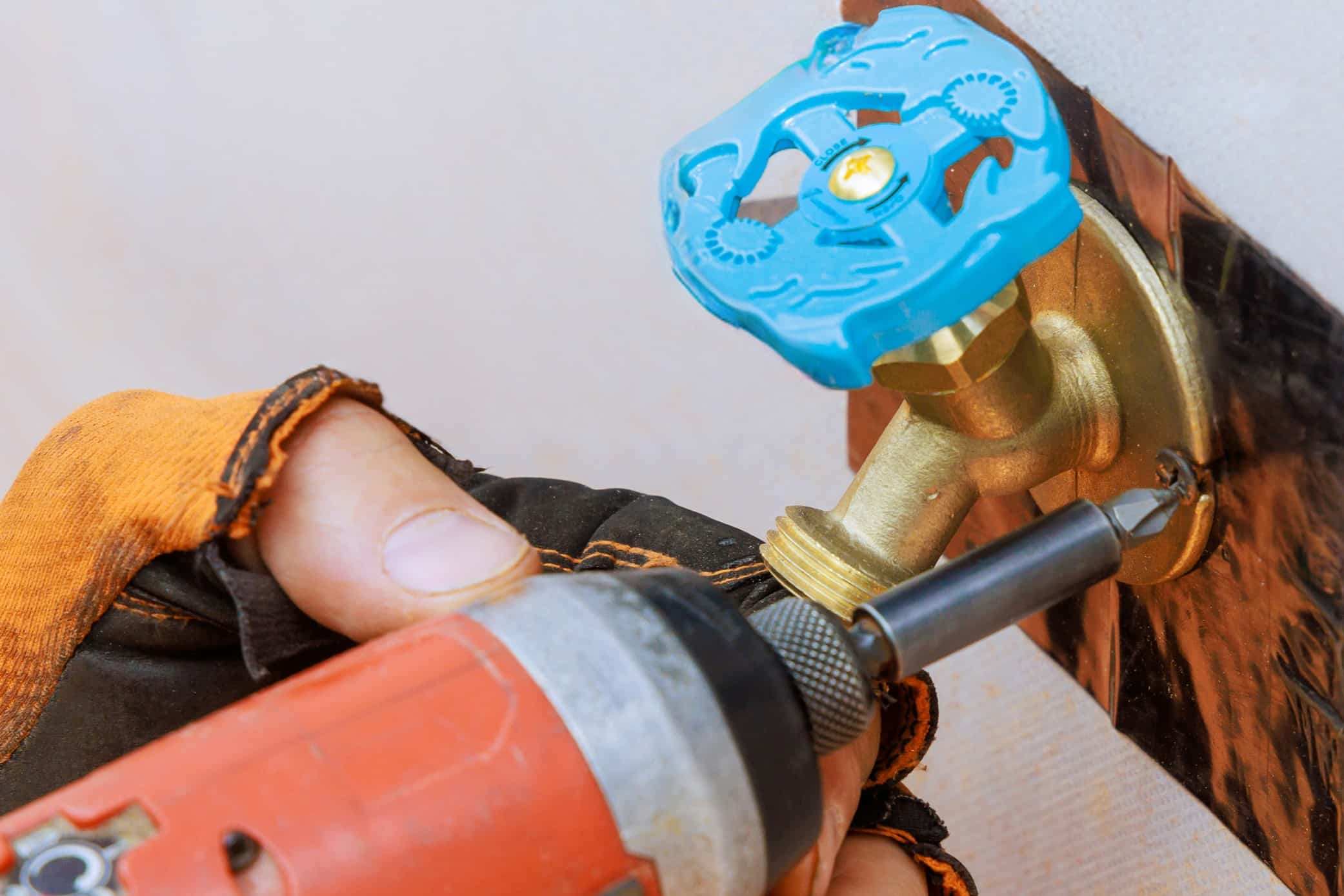 Professional installation, Outdoor spigot upgrade.