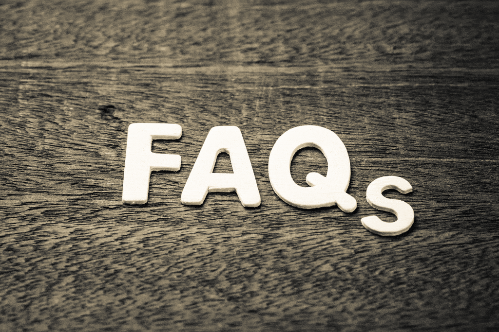 faq in white letters on wood board camera inspection dallas tx frisco tx 