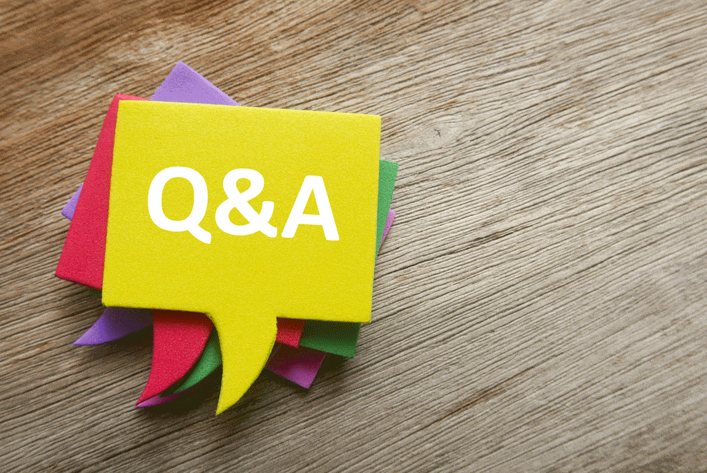 q & a written on colorful notes slab leak detection plano tx frisco tx dallas tx 